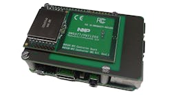 1 The NXP PN7120 NFC controller board top is plugged into an adapter that in turn plugs into the Raspberry Pi 2 bottom 1 The NXP PN7120 NFC controller board top is plugged into an adapter that in turn plugs into the Raspberry Pi 2 bottom