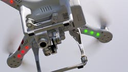 Many consumerfocused companies are trying to improve their position in the commercial UAV market due to the potential for these systems in aerial surveillance and inspection Image courtesy of B Ystebo and edited from the original by Electronic Design Many consumerfocused companies are trying to improve their position in the commercial UAV market due to the potential for these systems in aerial surveillance and inspection Image courtesy of B Ystebo and edited from the original by Electronic Design