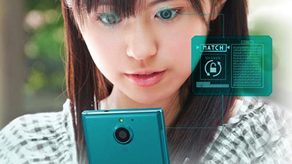 Because smartphones hold a large amount of personal information manufacturers are investing in stronger security measures such as fingerprint scans and iris scanning authentication Image courtesy of Fujitsu Limited