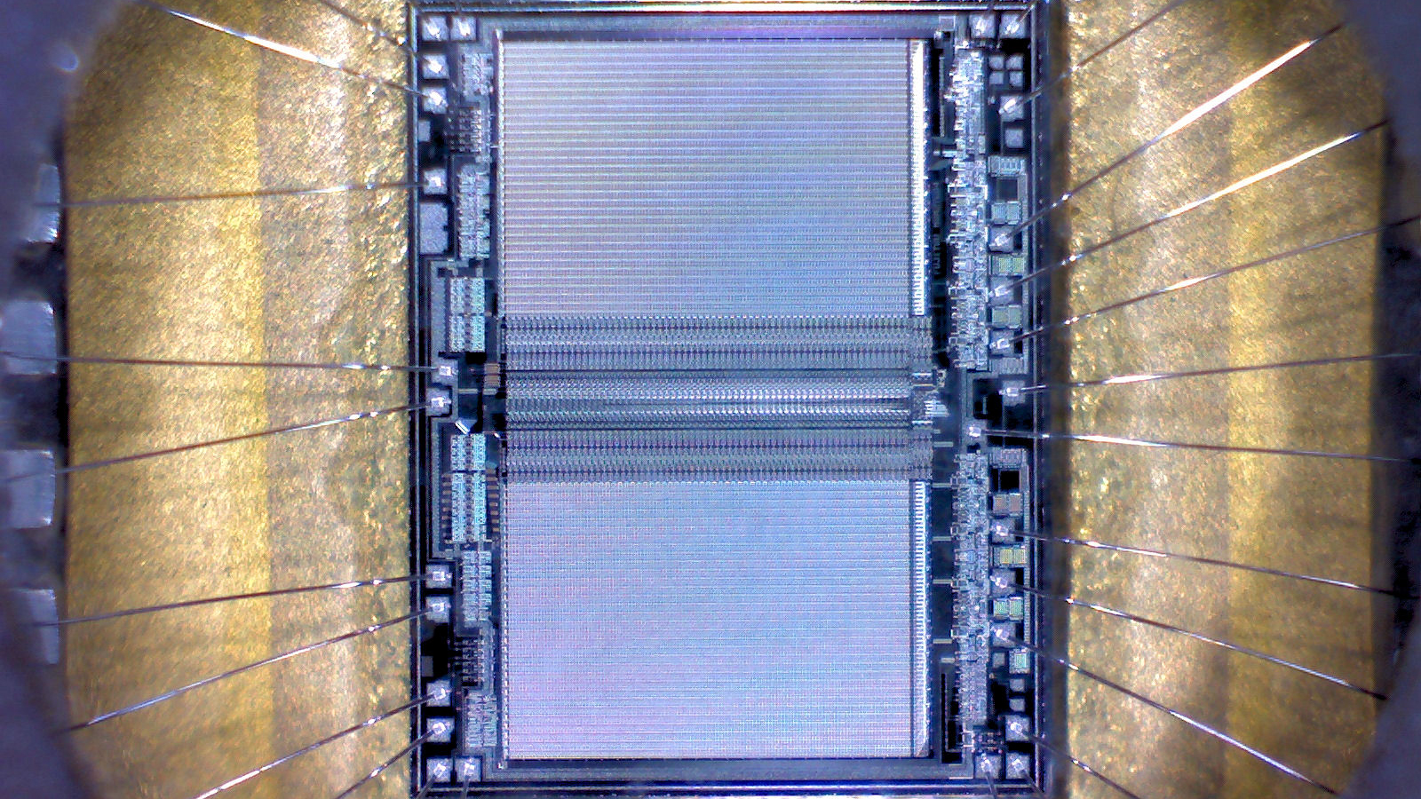 Microscopic view of Fairchild Semiconductor39s MBM27C64 EPROM Image courtesy of Dilshan Jayakody via Flickr
