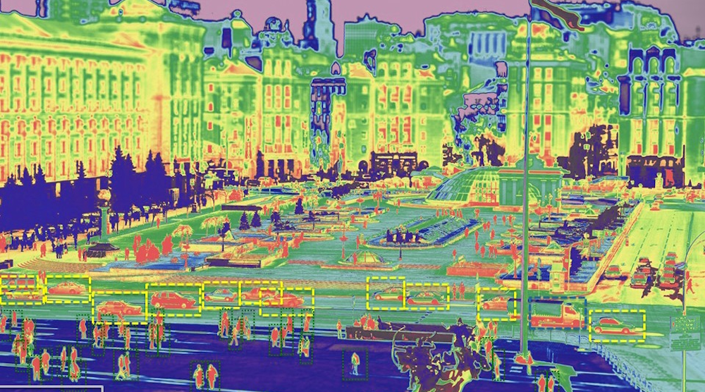 An image from FLIR's Boson thermal imaging camera. Earlier this year, the company said that it used Movidius' vision chips with the Boson's imaging cores. (Image courtesy of Movidius). An image from FLIR's Boson thermal imaging camera. Earlier this year, the company said that it used Movidius' vision chips with the Boson's imaging cores. (Image courtesy of Movidius).