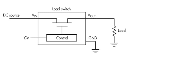 2. Shown is a simplified representation of a load switch.