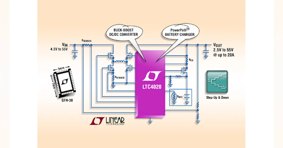 Battery-Charging Controller Boasts Multi-Chemistry Operation, PowerPath ...