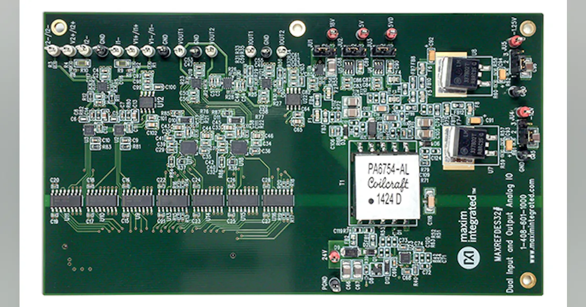 Subsystem Provides Analog Inputs and Outputs for Industrial Control ...