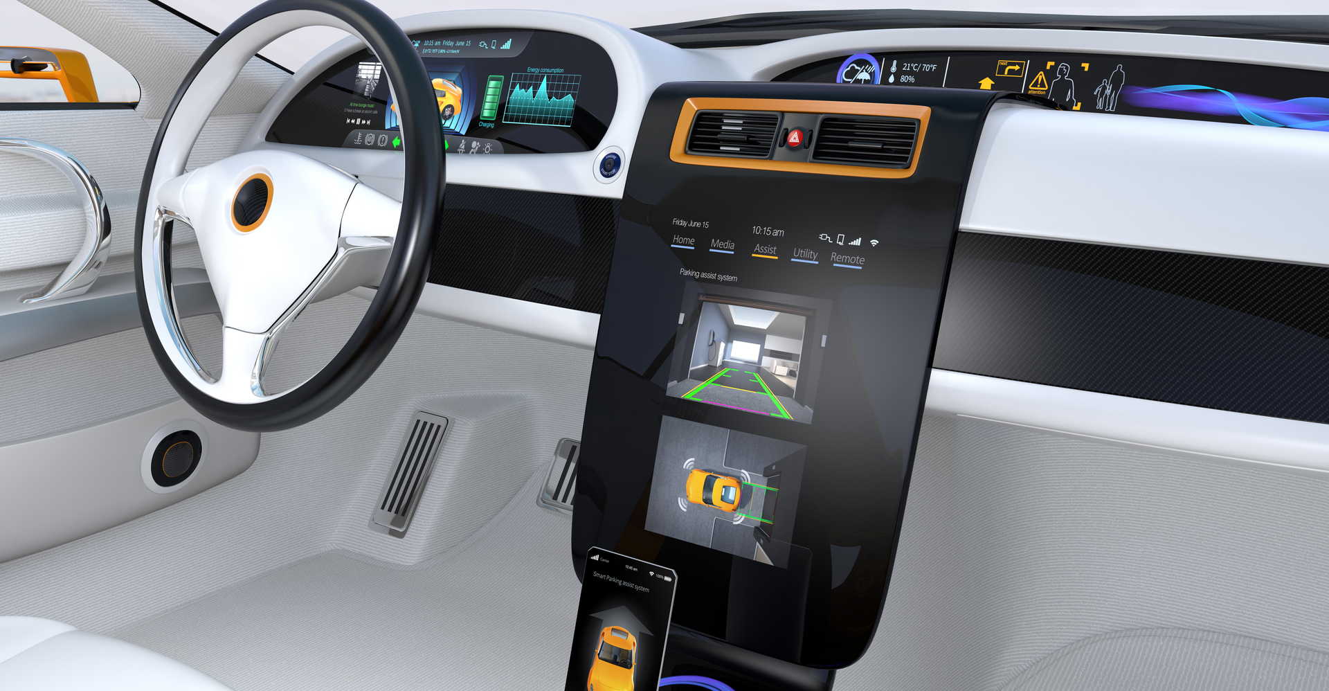 Electric vehicle dashboard