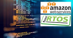 AWS and RTOS logos AWS and RTOS logos