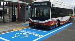 Momentum Dynamics uses wireless charging to top off the batteries in an electric bus.