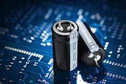 Large capacitor on printed Circuit Board Large capacitor on printed Circuit Board