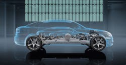 The interior of an EV The interior of an EV