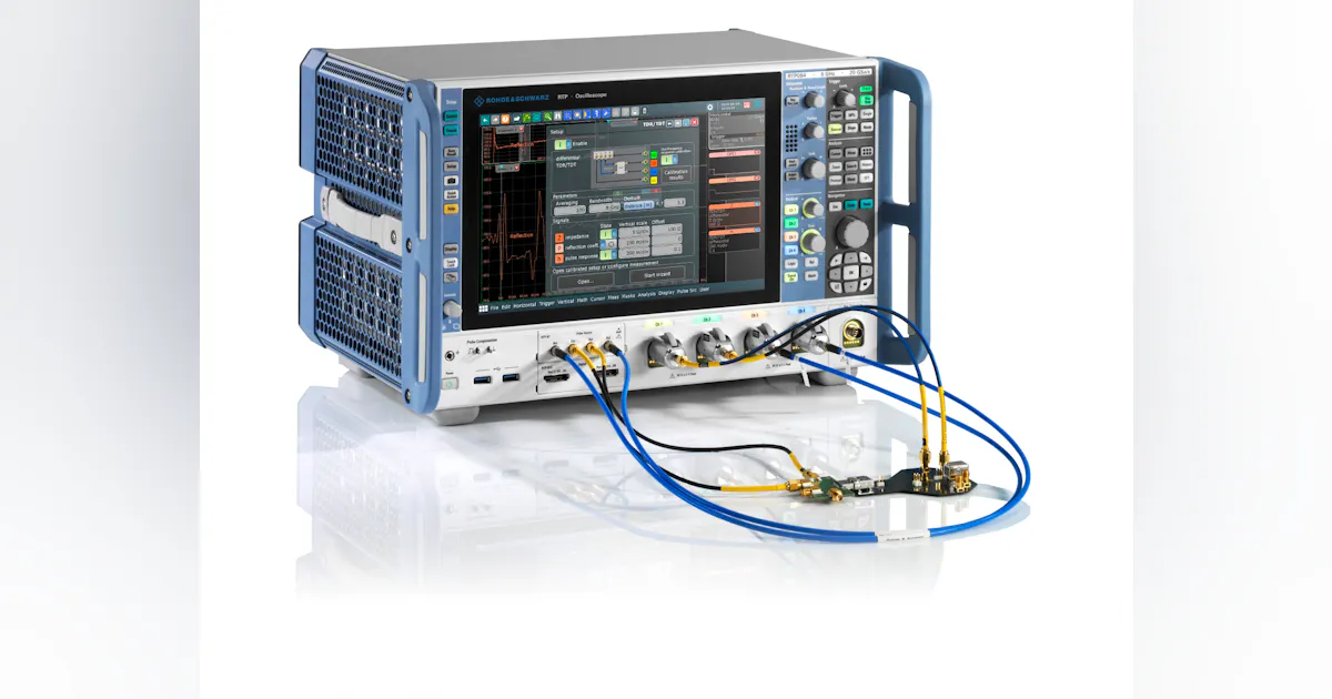 New R&S RTP high-performance oscilloscope doubles maximum bandwidth to ...