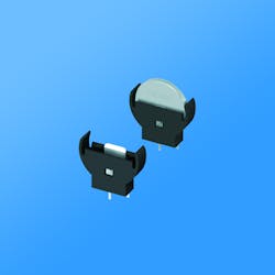 Keystone’s Vibra-Fit coin cell holder Keystone’s Vibra-Fit coin cell holder