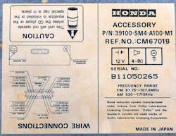 Electronicdesign Com Sites Electronicdesign com Files Figure 03 1992 Honda Radio Label