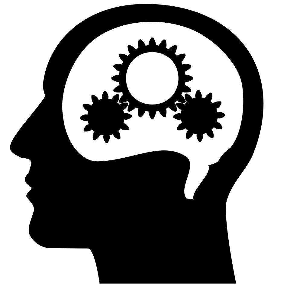 Thinking Brain Machine Vector Clipart