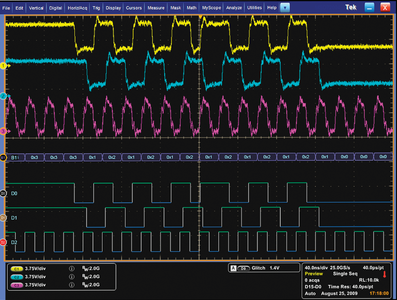 电子设计29363示波器的特征图像XYZ