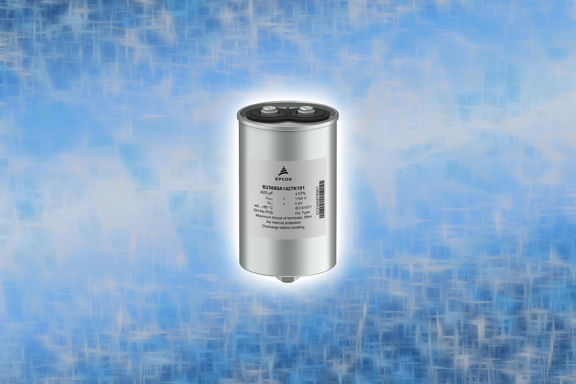 TDK's new B2568* series of EPCOS MKP dc link power capacitor