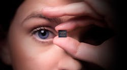 The Myriad X chip from Intel&apos;s Movidius division. (Image courtesy of Intel).
