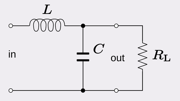 3. To lower the noise of a power rail to a load (RL), you can make an L-C low-pass filter.