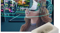 Vishay Optoelectronics' high-speed IR emitters and a woman with a headset