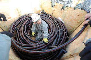2. Cables can feed large amounts of current, enough for an entire military base. (Courtesy of army.mil)