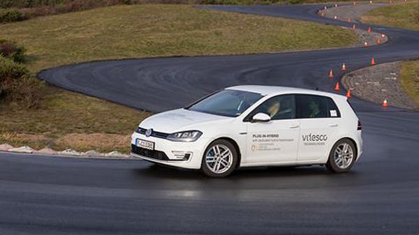 2. Vitesco Technologies&rsquo; plug-in-hybrid on a test track in Berlin.