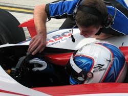 2. The IndyCar’s cramped interior is rather spartan, so simple and easy-to-read outputs are the norm. 2. The IndyCar’s cramped interior is rather spartan, so simple and easy-to-read outputs are the norm.