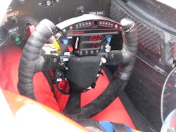 4. AJ Foyt Racing designed its steering wheel for its driver, Victor Meira 4. AJ Foyt Racing designed its steering wheel for its driver, Victor Meira