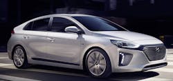 4. Hyundai&apos;s Ioniq was specifically designed to enable production of gas, hybrid, and electric variants on the same production line. (Credit: Hyundai)