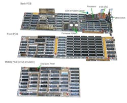 1. IBM’s Professional Graphics Controller (PGC) was a 3-board set. (John Elliot Vintage PCs) 1. IBM’s Professional Graphics Controller (PGC) was a 3-board set. (John Elliot Vintage PCs)