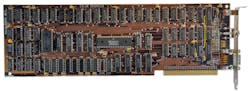 Figure 1. BM&rsquo;s CGA add-in board hat 16 Kbytes of video memory.