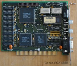 Figure 3. With the advent of an integrated EGA controller, the AIBs started to get smaller
