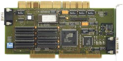 2. This VGA board had an EISA tab on top and an ISA tab on the bottom. There was a VGA connector on each end of the board. (Source EISA/Wikipedia) 2. This VGA board had an EISA tab on top and an ISA tab on the bottom. There was a VGA connector on each end of the board. (Source EISA/Wikipedia)