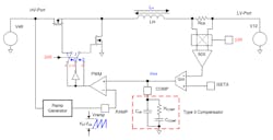 2. This is a simplified diagram of the TI LM5170-Q1 bidirectional current controller for a two-bus dc-dc converter.