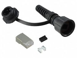 2. Shown is one of Stewart Connector’s SealJack modular plugs. 2. Shown is one of Stewart Connector’s SealJack modular plugs.