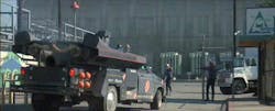 2. Repeated sightings of the prototype outside Tesla's Fremont facility and at local truck stops provided the first clues that there might be an ICE-powered vehicle in the works. (Credit: MGM) 2. Repeated sightings of the prototype outside Tesla's Fremont facility and at local truck stops provided the first clues that there might be an ICE-powered vehicle in the works. (Credit: MGM)