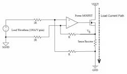 4. Here’s a detailed current-sink circuit. 4. Here’s a detailed current-sink circuit.
