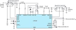 2. Bidirectional dc-dc controllers like the LT8228 shown here simplify the design of bidirectional battery-backup systems. 2. Bidirectional dc-dc controllers like the LT8228 shown here simplify the design of bidirectional battery-backup systems.