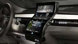 4. In 2019, Novares demonstrated an S-shaped, touch-enabled center unit consisting of twin 12.1-in. OLCDs. Source: Novares 4. In 2019, Novares demonstrated an S-shaped, touch-enabled center unit consisting of twin 12.1-in. OLCDs. Source: Novares