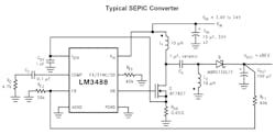 4. The TI LM3488-Q1 SEPIC IC provides the boost process to develop the high voltage.