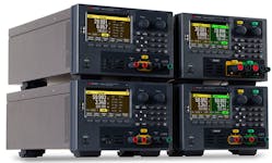 2. Keysight&apos;s E36200 Series 200- and 400-W autoranging supplies provide a variety of voltage and current combinations in a small bench supply. (Courtesy of Keysight Technologies)