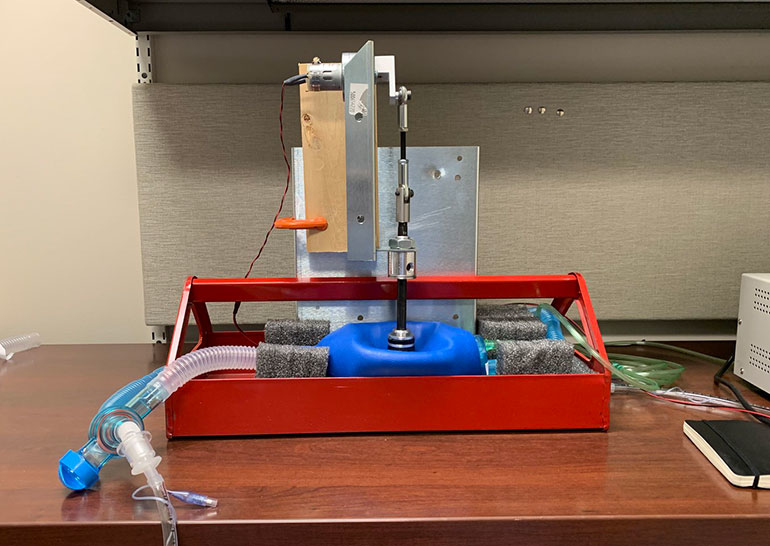 2. This prototype ventilator was created at the University of Minnesota. (Source: UMN)