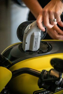 Owners can recharge their LiveWires several ways through its charging port. Owners can recharge their LiveWires several ways through its charging port.