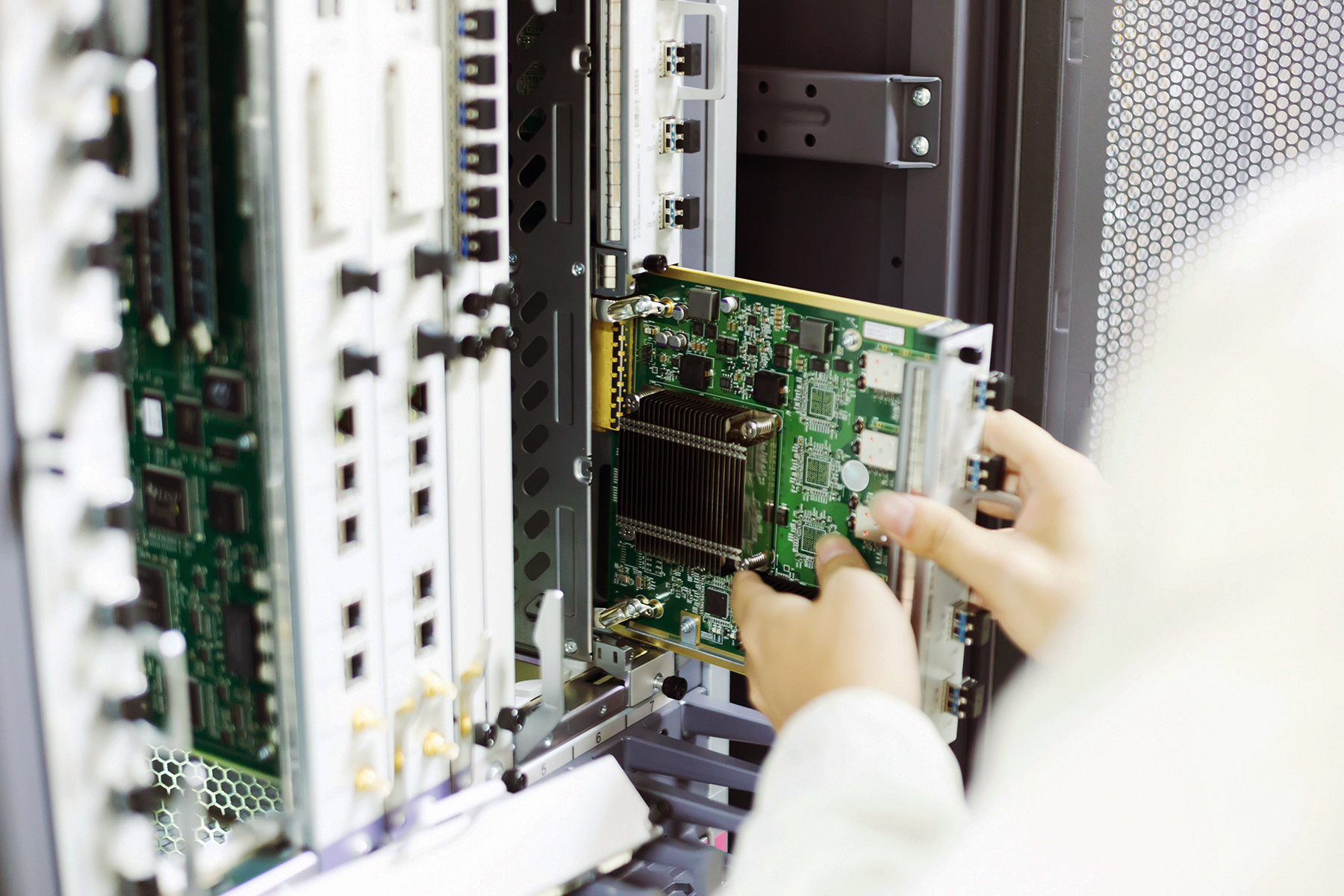 Data Center Server Stock Image