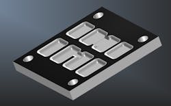 4. The 40-mm heatsink mating surface is modified to fit MOSFETs and for sense-resistor placement. 4. The 40-mm heatsink mating surface is modified to fit MOSFETs and for sense-resistor placement.
