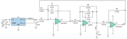 11. The schematic shows the setup for a signal-flow-graph LPF. 11. The schematic shows the setup for a signal-flow-graph LPF.