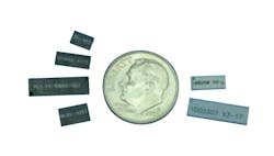 The Savvi ceramic antennas from Ethertronics are available for most wireless standards like Bluetooth, Wi-Fi, WiMAX, and selected cellular bands. Lengths range from about 4 mm up to about 14 mm. The Savvi ceramic antennas from Ethertronics are available for most wireless standards like Bluetooth, Wi-Fi, WiMAX, and selected cellular bands. Lengths range from about 4 mm up to about 14 mm.