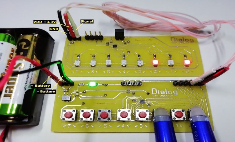 17. This is a complete &ldquo;Transmitter_170 &ndash; Receiver_170&rdquo; system (Input Signal from Buttons is 00000101).