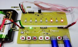 17. This is a complete “Transmitter_170 – Receiver_170” system (Input Signal from Buttons is 00000101). 17. This is a complete “Transmitter_170 – Receiver_170” system (Input Signal from Buttons is 00000101).