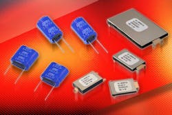 1. Supercapacitors and ultracapacitors come in various shapes and sizes, with values up to 3000 F readily available. (Courtesy of AVX)