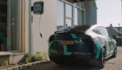 The Q-Reel level 2 charger automatically unplugs itself and retracts. (Source: Q-Reel) The Q-Reel level 2 charger automatically unplugs itself and retracts. (Source: Q-Reel)