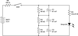 4. You can use parallel resistors to swamp out the effect of different leakage currents so that your supercaps stay balanced. (Courtesy of Stackexchange)